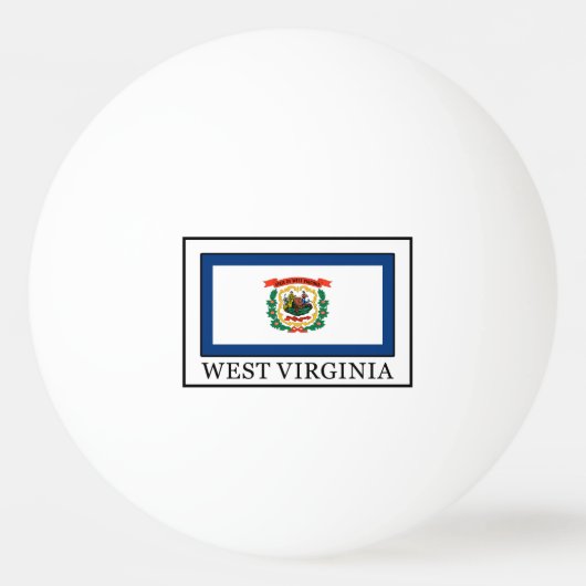 West Virginia Pingpongbal (Voorkant)