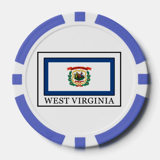 West Virginia Pokerchips (Voorkant)