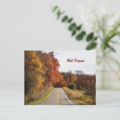 West Virginia prachtige herfst kleuren Briefkaart (Staand voorkant)