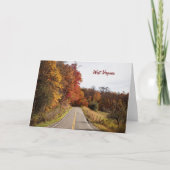 West Virginia prachtige herfst kleuren Kaart (Voorkant)