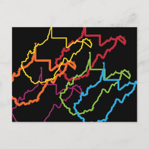 west virginia pride blur briefkaart