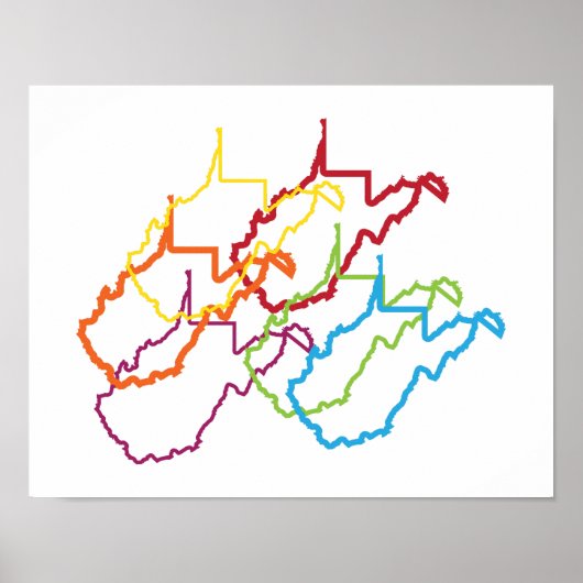 west virginia pride blur poster (Voorkant)