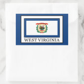 West Virginia Rechthoekige Sticker (Tas)