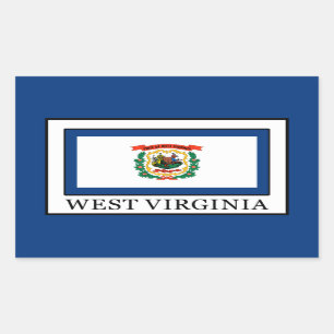 West Virginia Rechthoekige Sticker