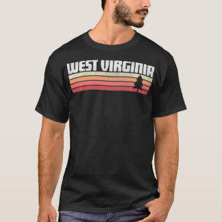 West Virginia Retro Style  70s 80s 90s Gif T-shirt