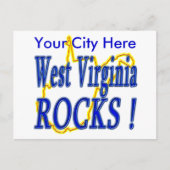West Virginia Rocks. Briefkaart (Voorkant)