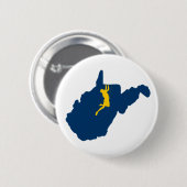 West-Virginia Ronde Button 5,7 Cm (Voorkant /achterkant)