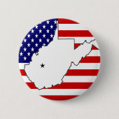 WEST VIRGINIA RONDE BUTTON 5,7 CM (Voorkant)