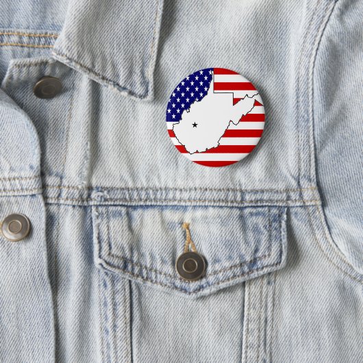 WEST VIRGINIA RONDE BUTTON 5,7 CM (In situ)