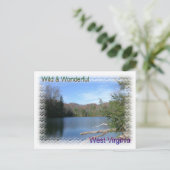 West Virginia Rustic Lake Briefkaart (Staand voorkant)