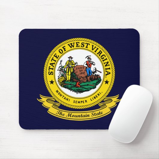 West Virginia Seal Muismat (Met muis)