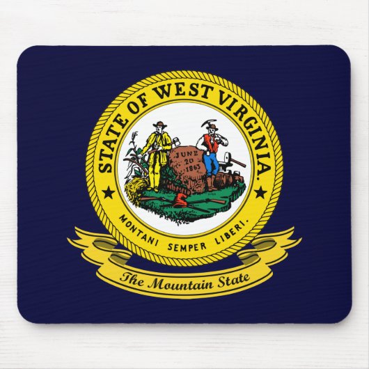 West Virginia Seal Muismat (Voorkant)