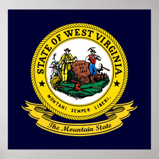 West Virginia Seal Poster (Voorkant)