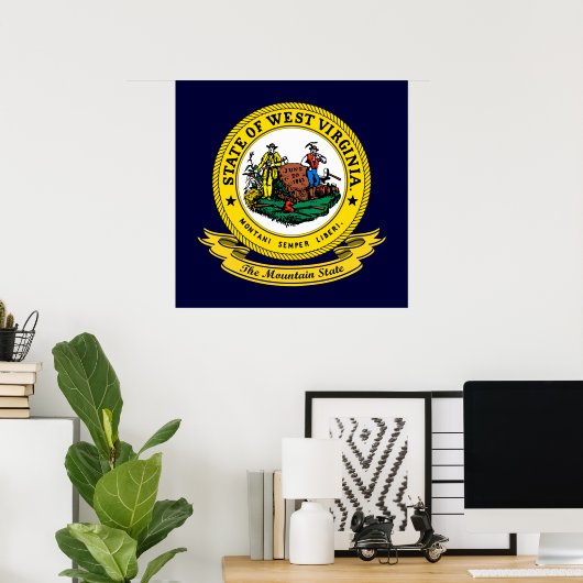 West Virginia Seal Poster (Thuiskantoor)
