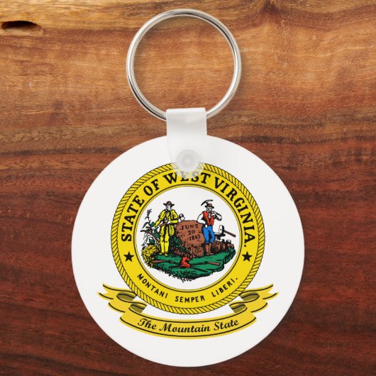 West Virginia Seal Sleutelhanger (Voorkant)