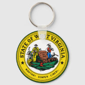 West Virginia Seal Sleutelhanger (Voorkant)