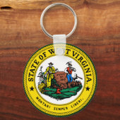 West Virginia Seal Sleutelhanger (Voorkant)