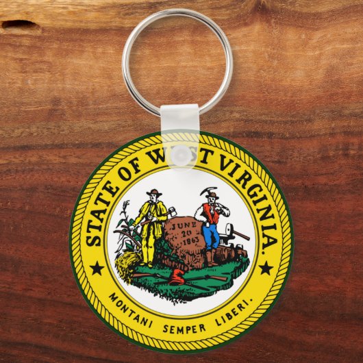 West Virginia Seal Sleutelhanger (Voorkant)