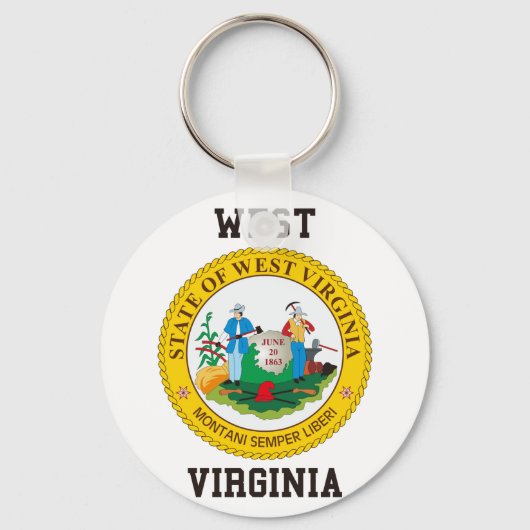 West Virginia Seal Sleutelhanger (Voorkant)