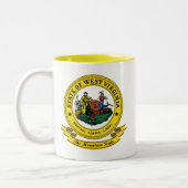 West Virginia Seal Tweekleurige Koffiemok (Links)