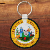 WEST VIRGINIA SLEUTELHANGER (Voorkant)