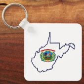 West Virginia Sleutelhanger (Voorkant)