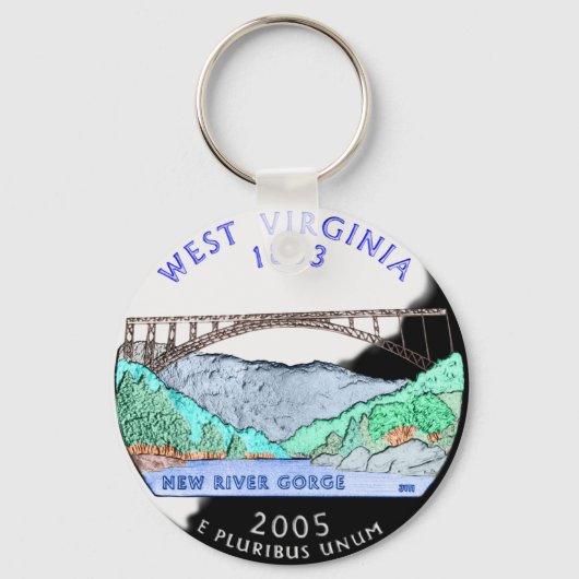 West Virginia Sleutelhanger (Voorkant)