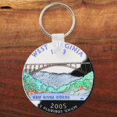West Virginia Sleutelhanger (Voorkant)