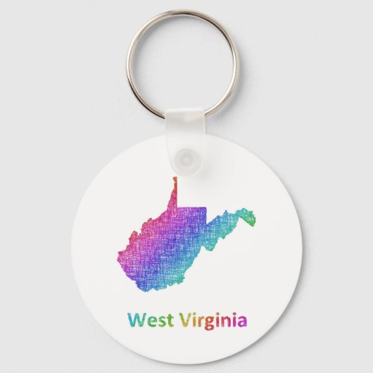 West Virginia Sleutelhanger (Voorkant)