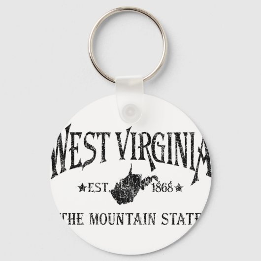 West Virginia Sleutelhanger (Voorkant)