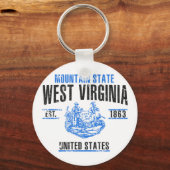 West Virginia Sleutelhanger (Voorkant)
