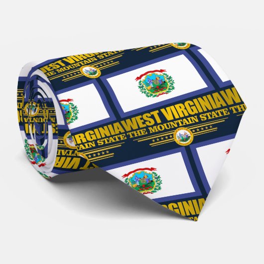 West Virginia (SP) Stropdas (Opgerold)