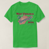 West Virginia Special Export Bier Retro Defunct Br T-shirt (Design voorkant)