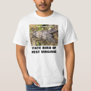 WEST VIRGINIA STAATSBIRD: DE HORSE VLIEG T-SHIRT