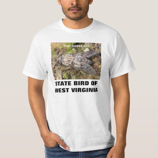 WEST VIRGINIA STAATSBIRD: DE HORSE VLIEG T-SHIRT (Voorkant)