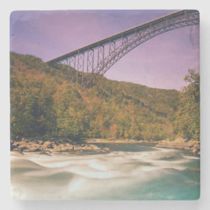 West Virginia, staatspark Babcock Stenen Onderzetter