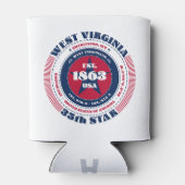 West Virginia Staatstrots Monogram Koeler (Achterkant)