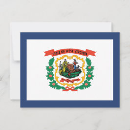 West Virginia Staatsvlag Mountaineer Vrijheid Briefkaart