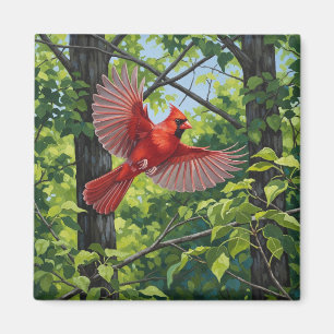 West Virginia Staatsvogel Noordelijke Kardinaal Magneet