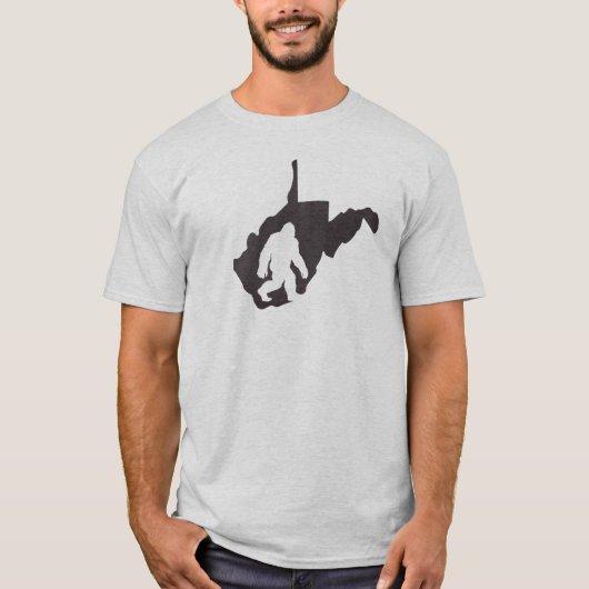 West Virginia State Bigfoot T-shirt (Voorkant)