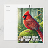 West Virginia State Bird - Noordelijke Kardinaal Briefkaart (Voorkant / Achterkant)