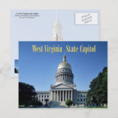 West Virginia State Capitol Briefkaart (Voorkant / Achterkant)