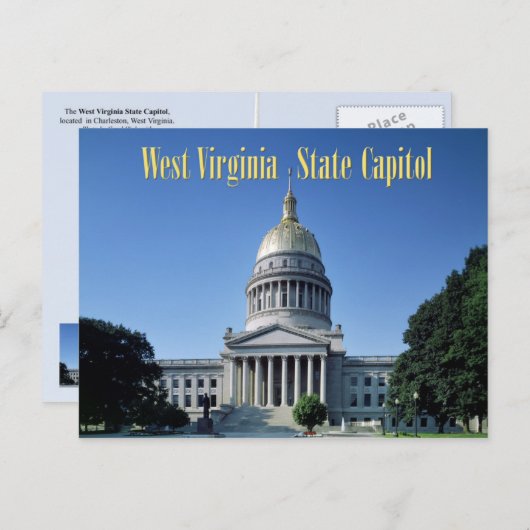West Virginia State Capitol Briefkaart (Voorkant / Achterkant)