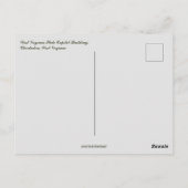 West Virginia State Capitol Building Briefkaart (Achterkant)