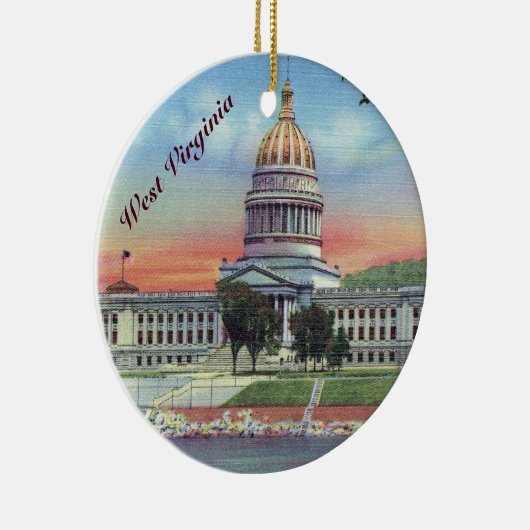 West Virginia State Capitol Keramisch Ornament (Rechts)