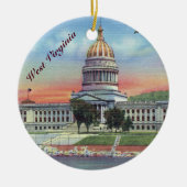 West Virginia State Capitol Keramisch Ornament (Voorkant)