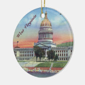 West Virginia State Capitol Keramisch Ornament (Links)