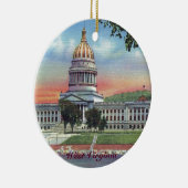 West Virginia State Capitol kerstversiering Keramisch Ornament (Rechts)