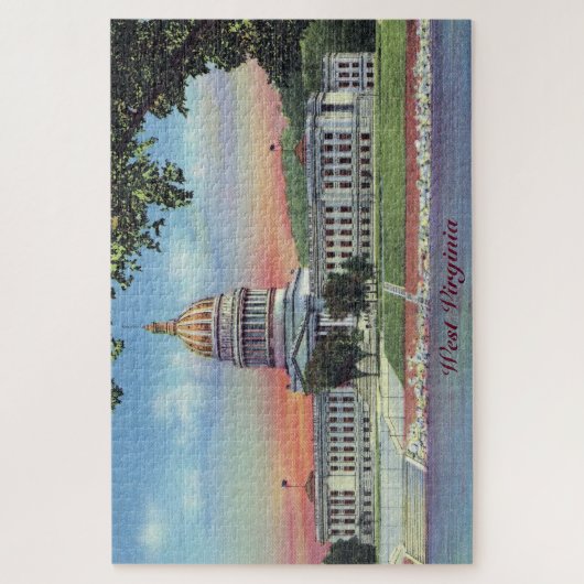 West Virginia State Capitol Large Puzzle Legpuzzel (Verticaal)