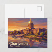 West Virginia State Capitol VS Briefkaart (Voorkant / Achterkant)
